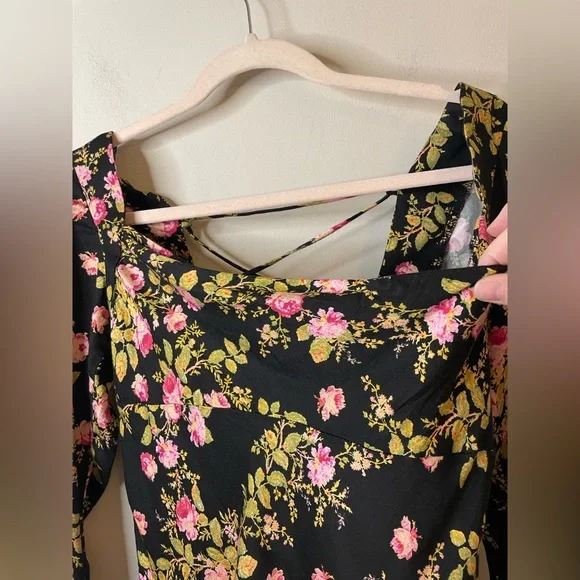 NWT Free People Sample Piece Lone Star Bias Floral Dress - Picture 3 of 15